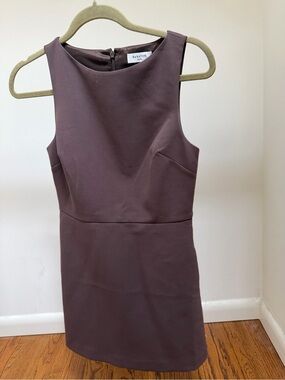 NWT Aritzia Bond Babaton brown Sheath Mini Dress size 0
